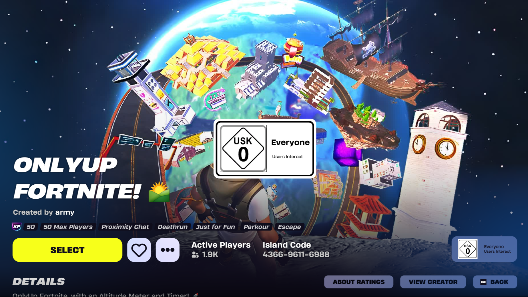 Only up fortnite