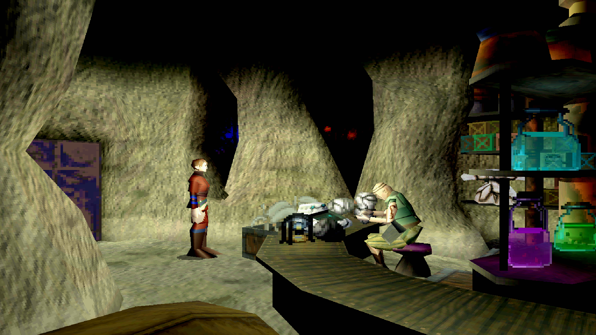 Panzer dragoon saga on foot screenshot
