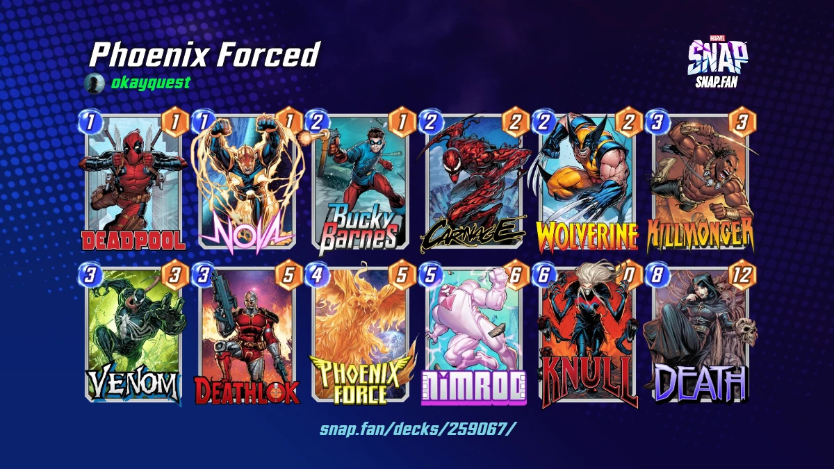 Лучшие колоды Marvel SNAP Force Phoenix