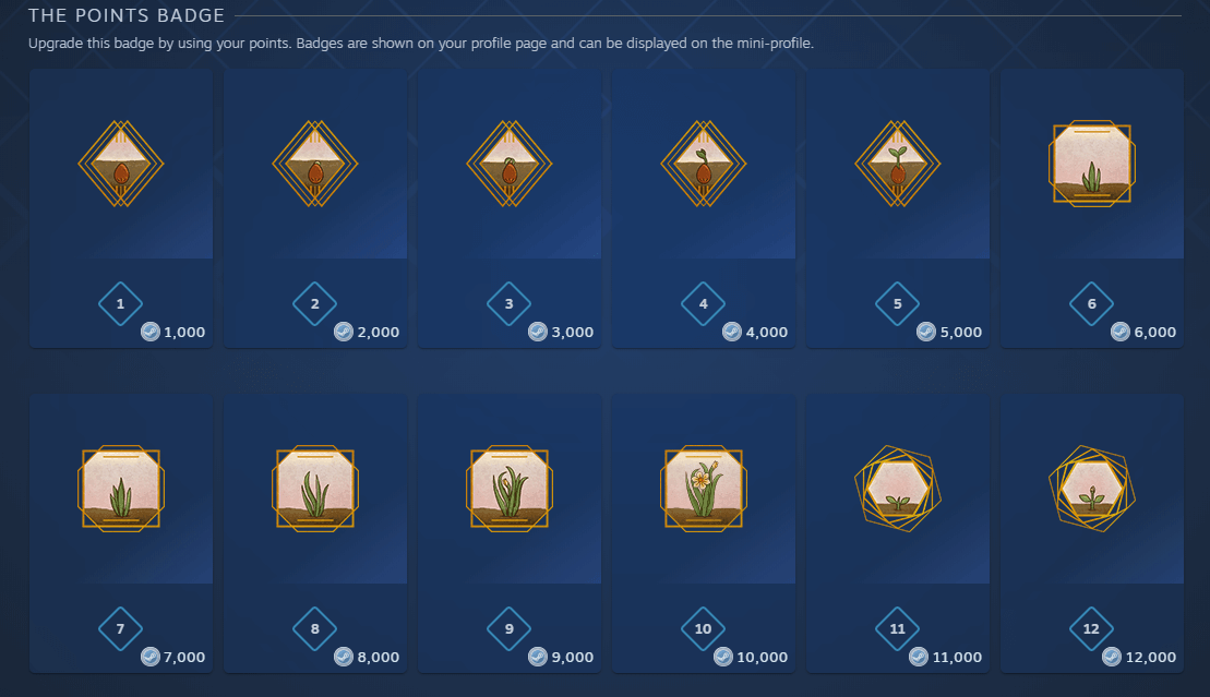 Points badge
