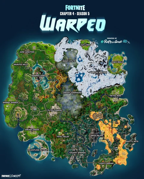 Fortnite WARPED Map Concept: Merging Time In Chapter 4… | EarlyGame