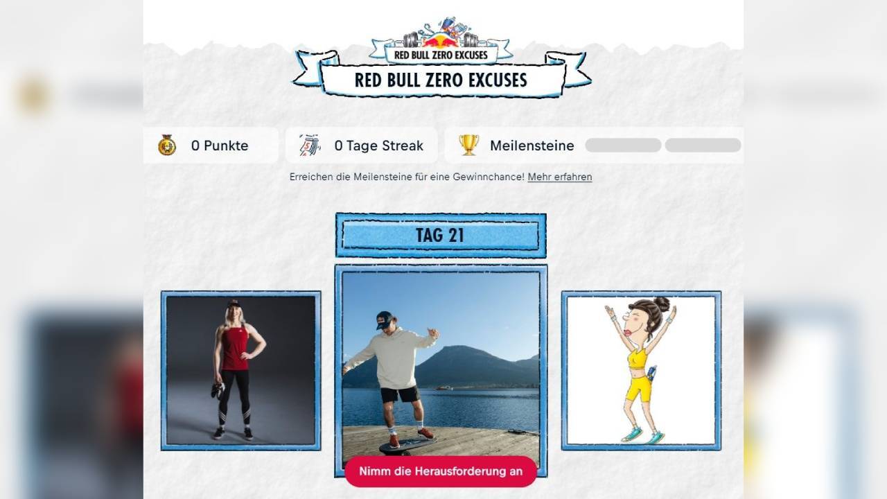 Red bull zero excuses