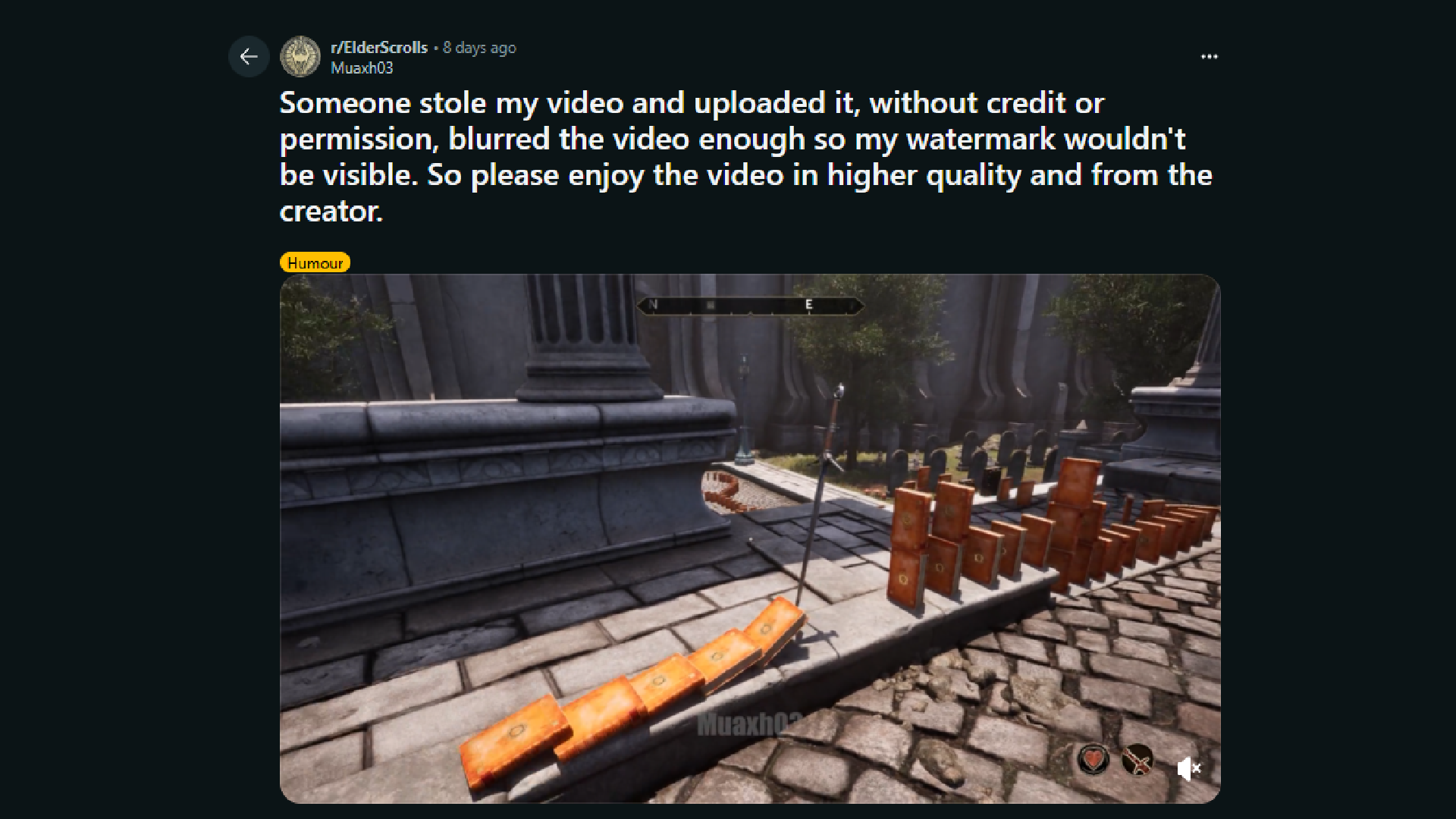 Reddit post