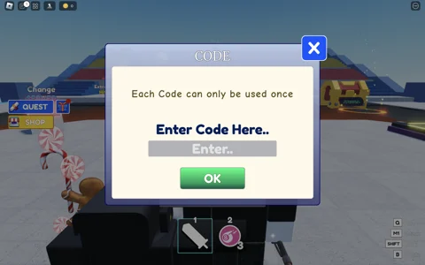 Redeem codes in Allblox Battles