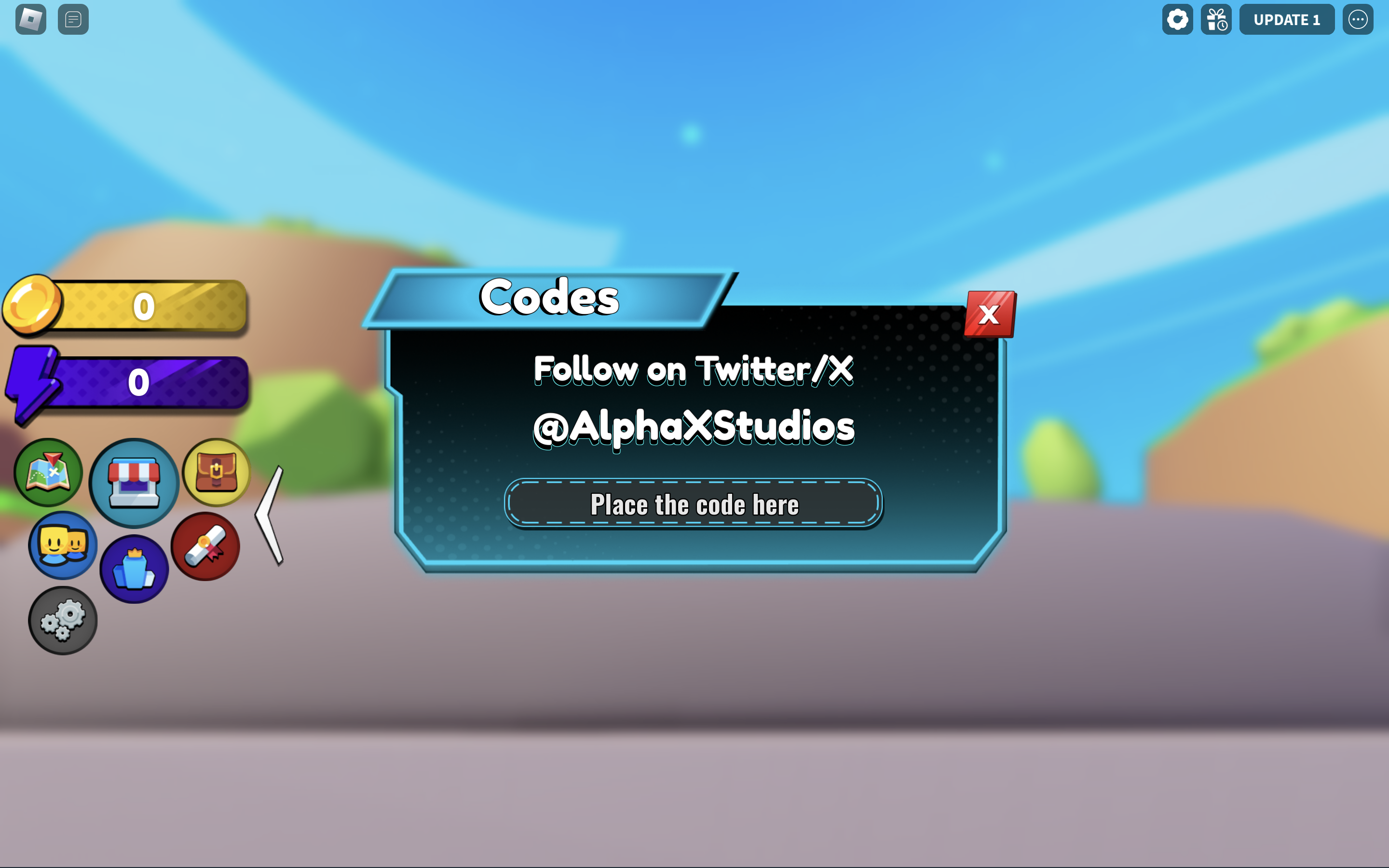 Redeem codes in Anime Destiny Simulator