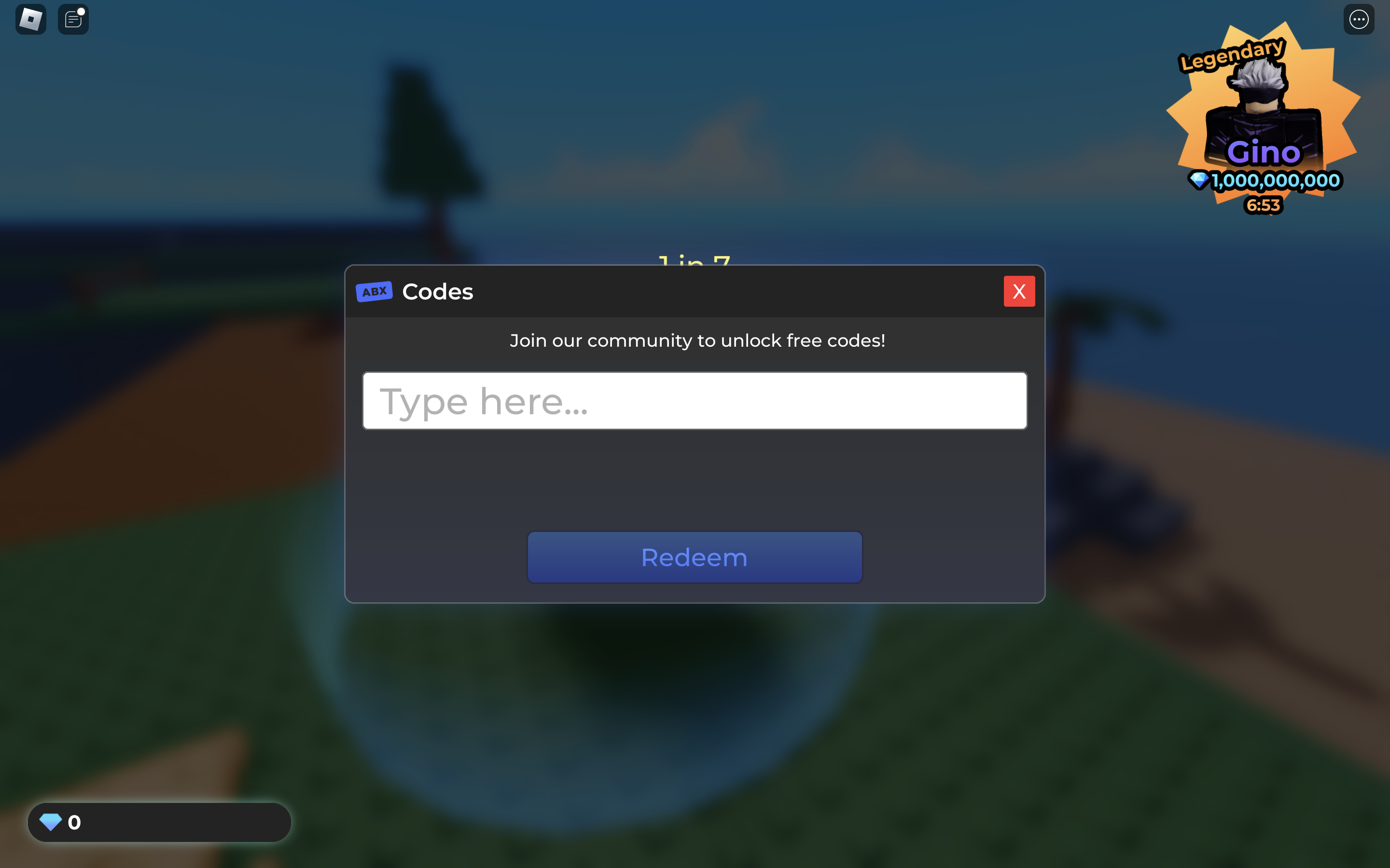 Redeem codes in Character RNG