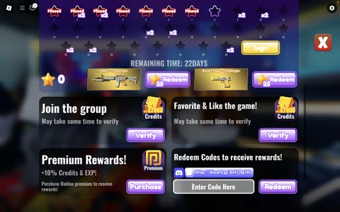 Redeem codes in Crossblox