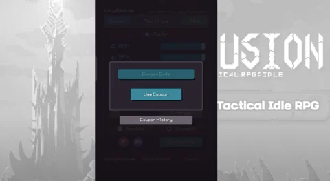 Redeem codes in Delusion Tactical Idle RPG