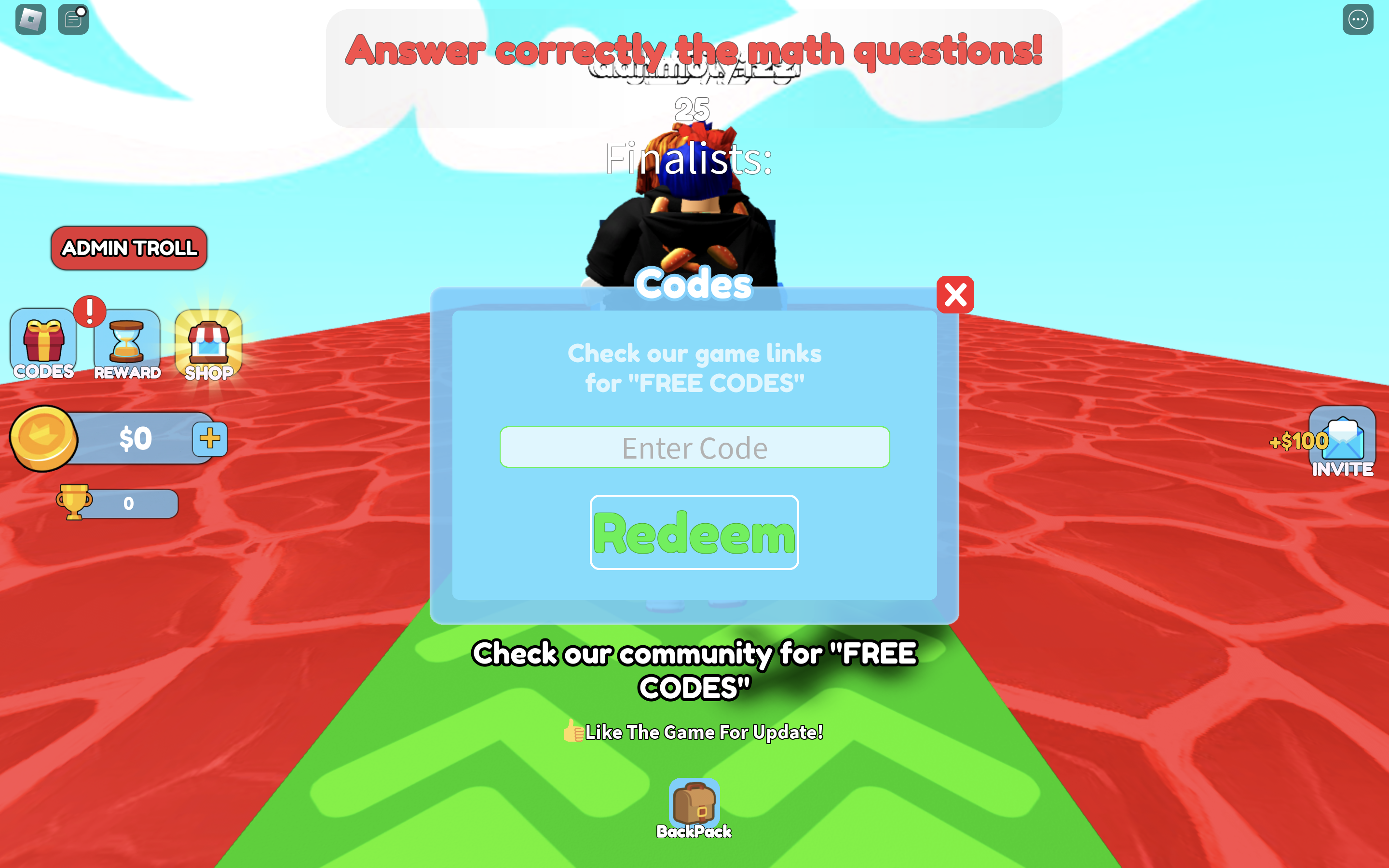 redeem codes in Don’t Press The Button X