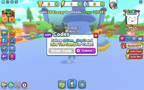 Redeem codes in Energy Drink Simulator