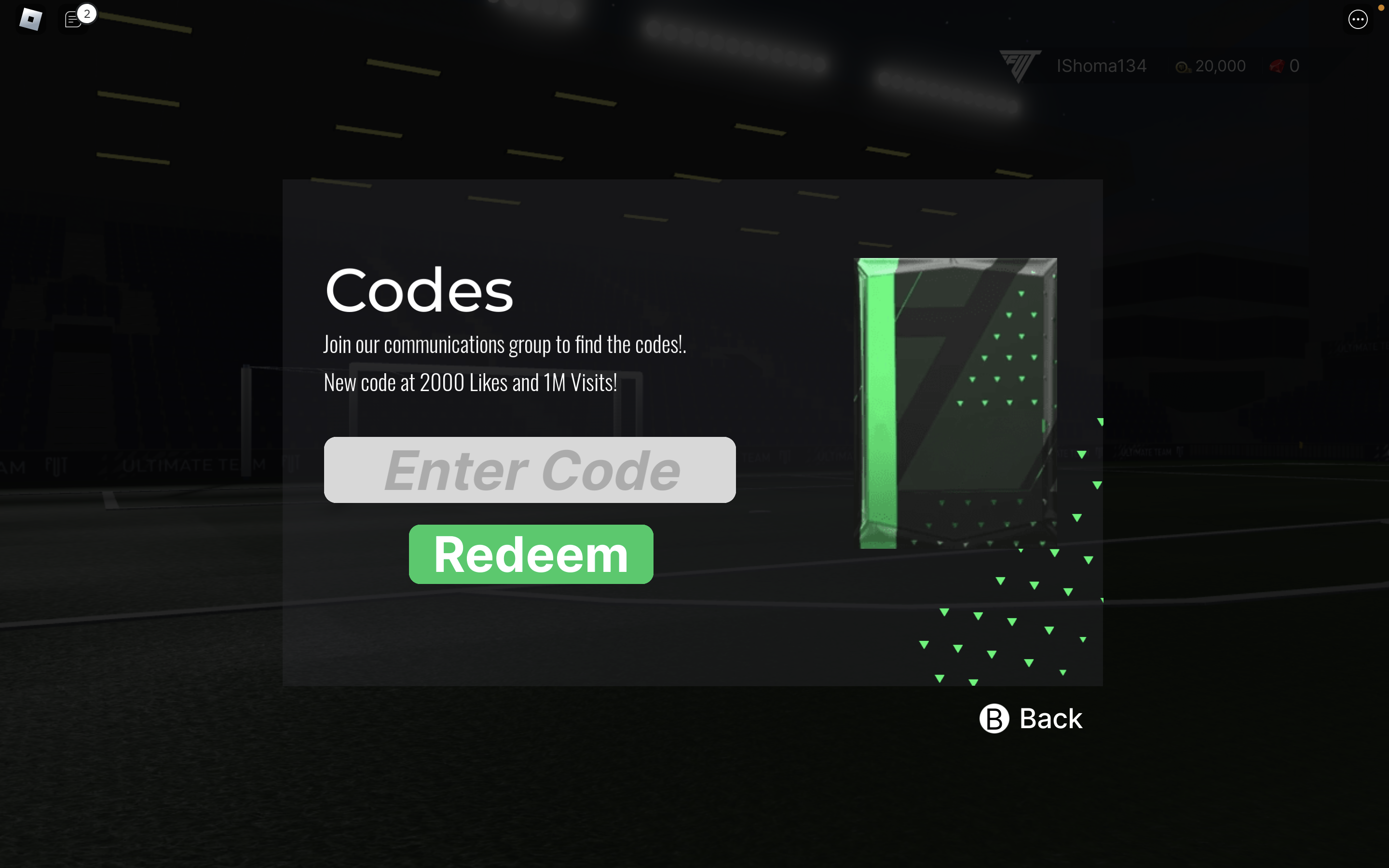 Redeem codes in FUT 24