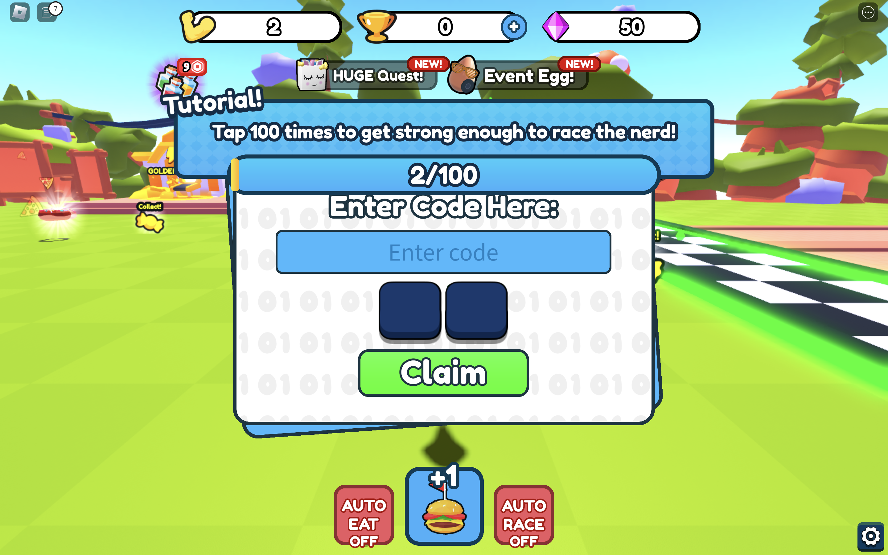 Redeem codes in Fat Racer