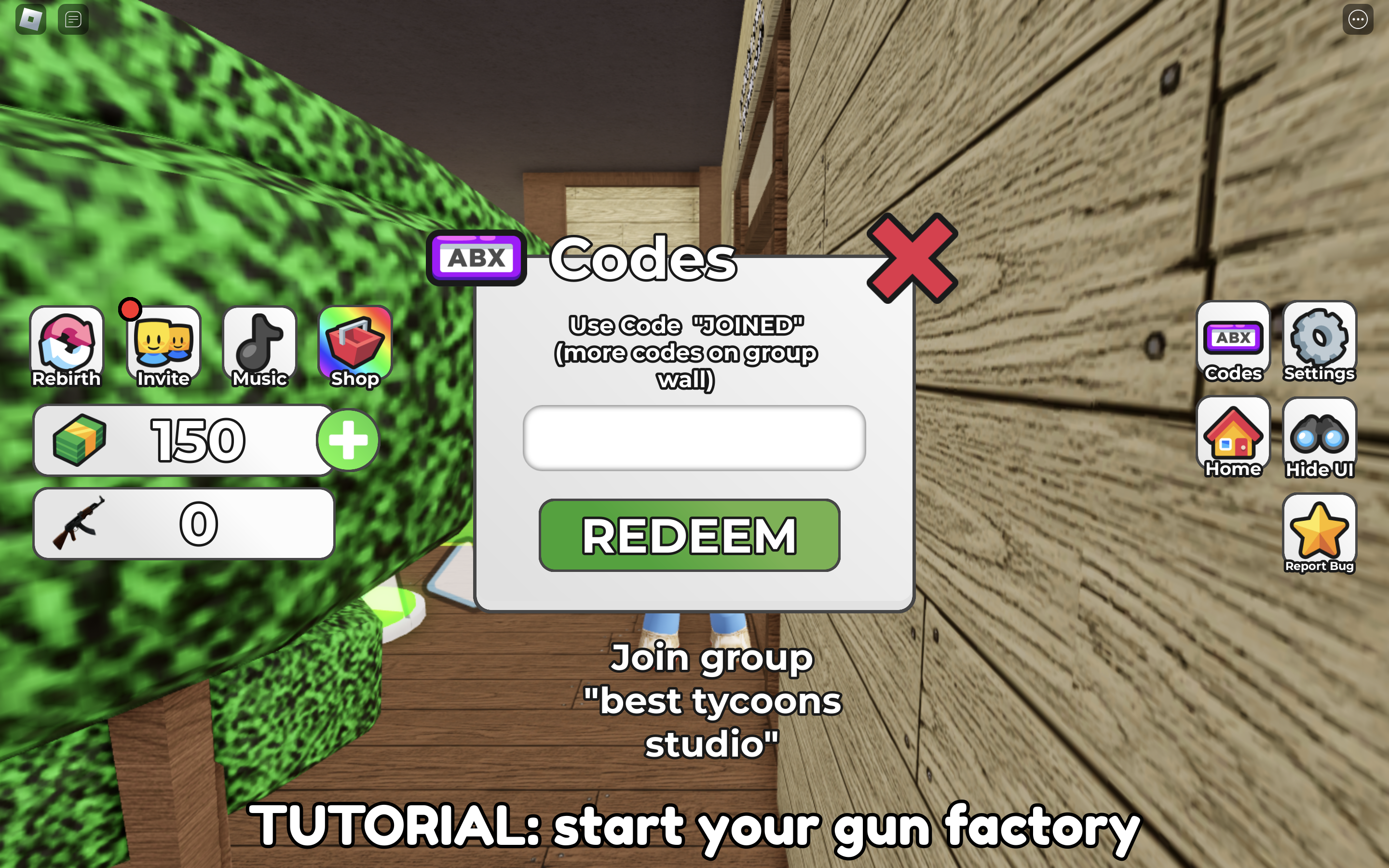 Redeem codes in Sell Guns and Prove Da Hood Wrong