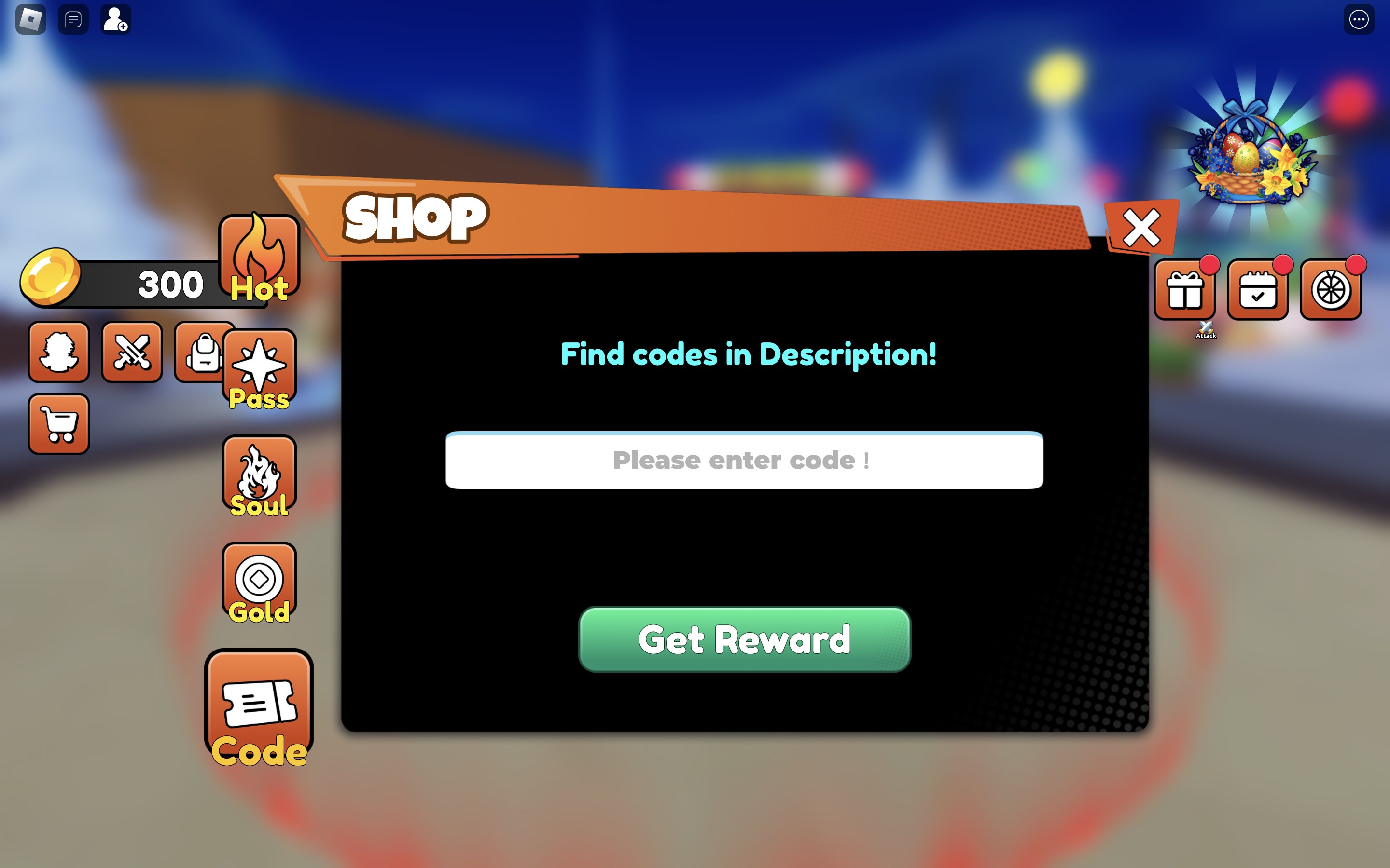Redeem codes in Slayer Corps