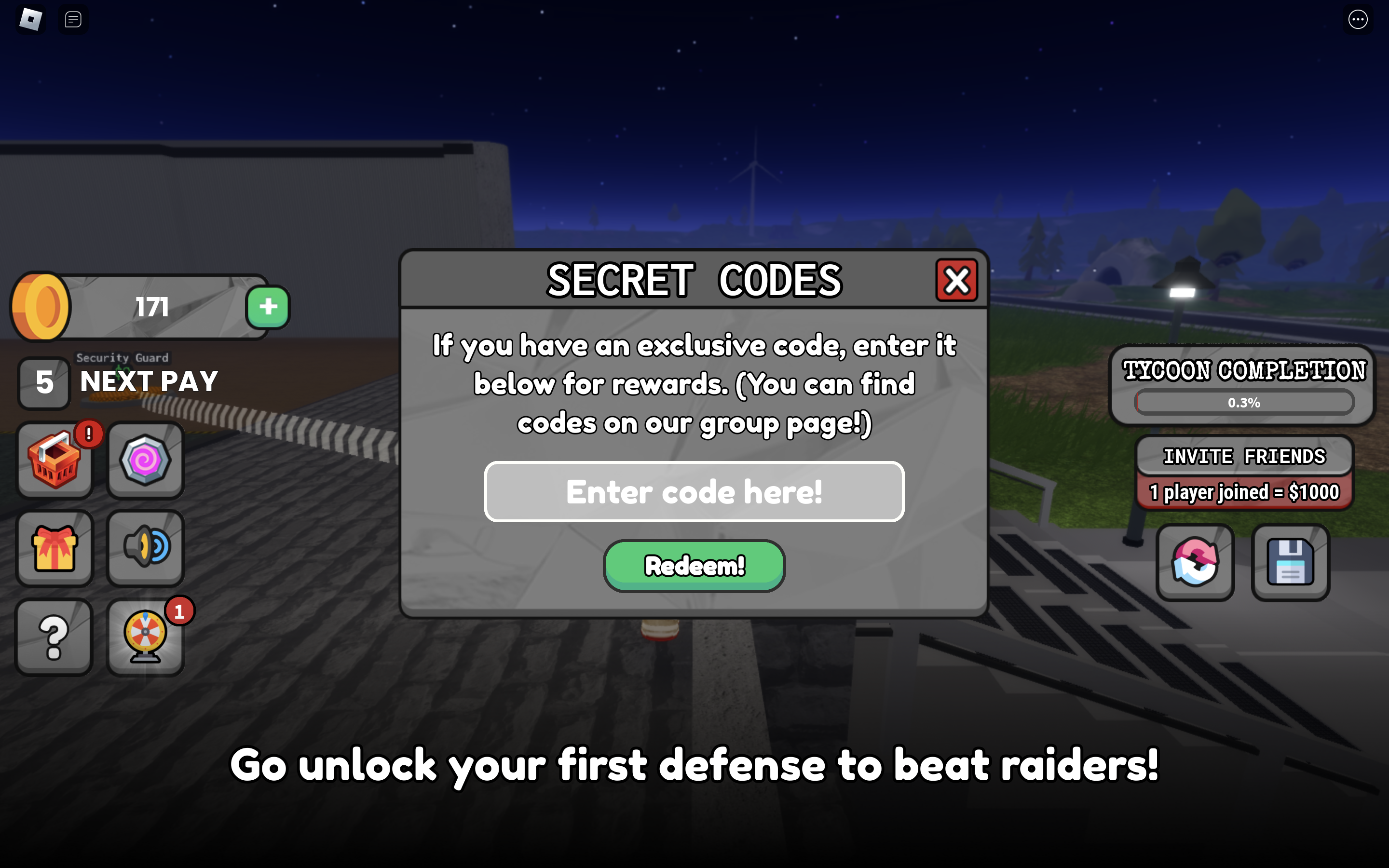 Redeem codes in Spy Agency Tycoon