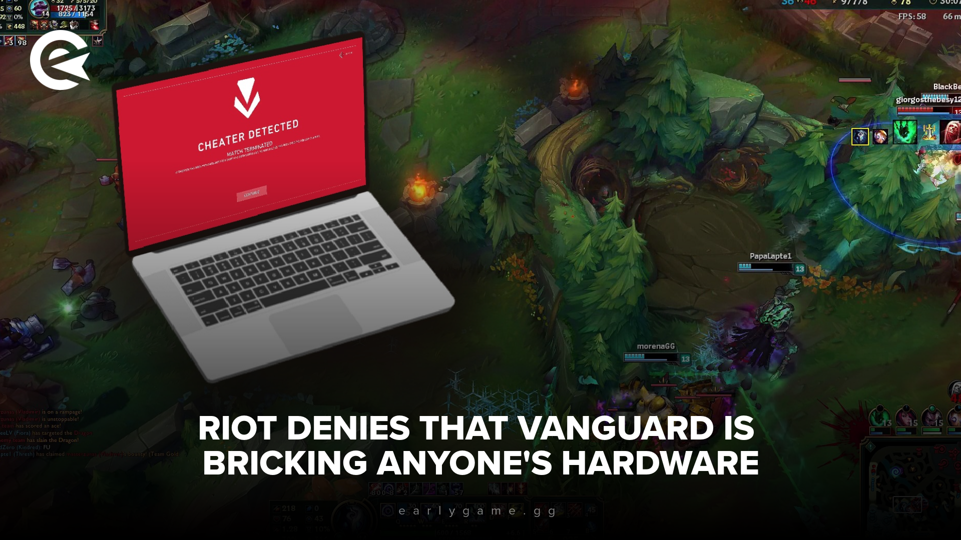 LoL: Riot отрицает, что Vanguard блокирует чье-либо оборудование