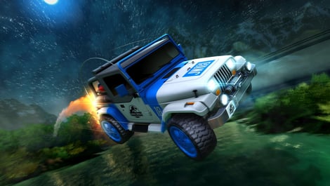 Rocket league best crossover decals Jurassic Jeep Wrangler