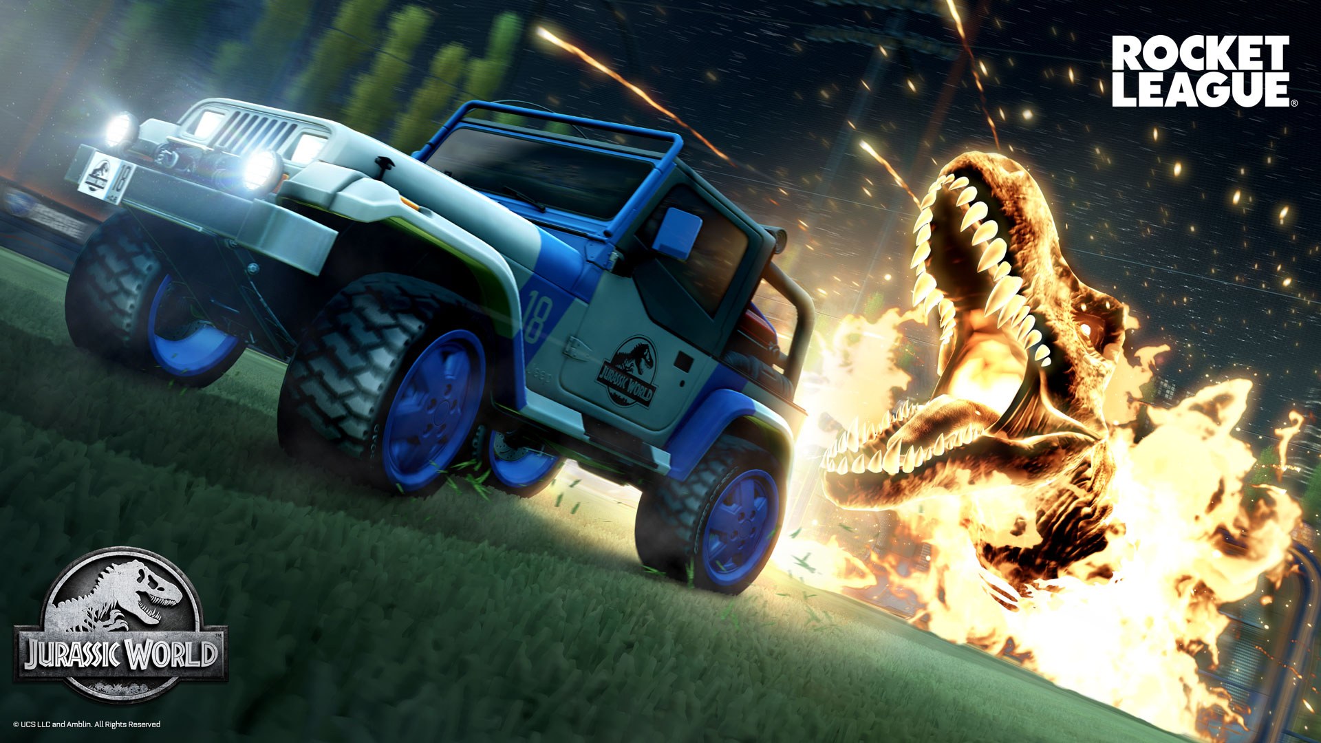 Rocket league jurassic jeep wrangler