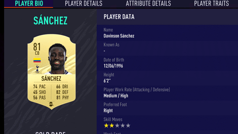 Sanchez card