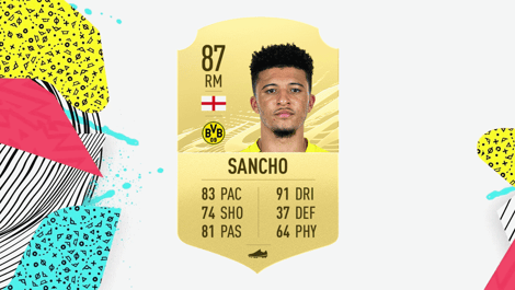 Sancho fifa 21 card