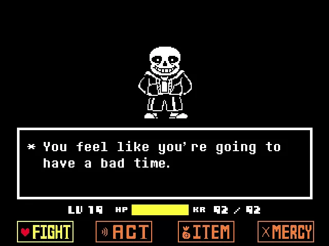 Sans fight