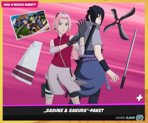 Sasuke sakura paket fortnite