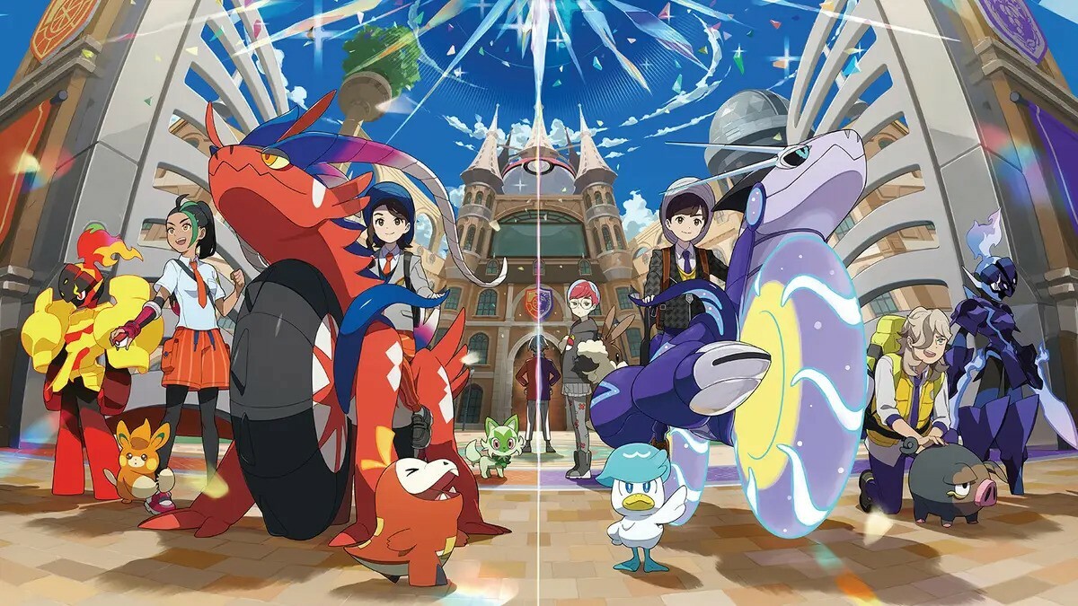 Scarlet and violet pokemon header