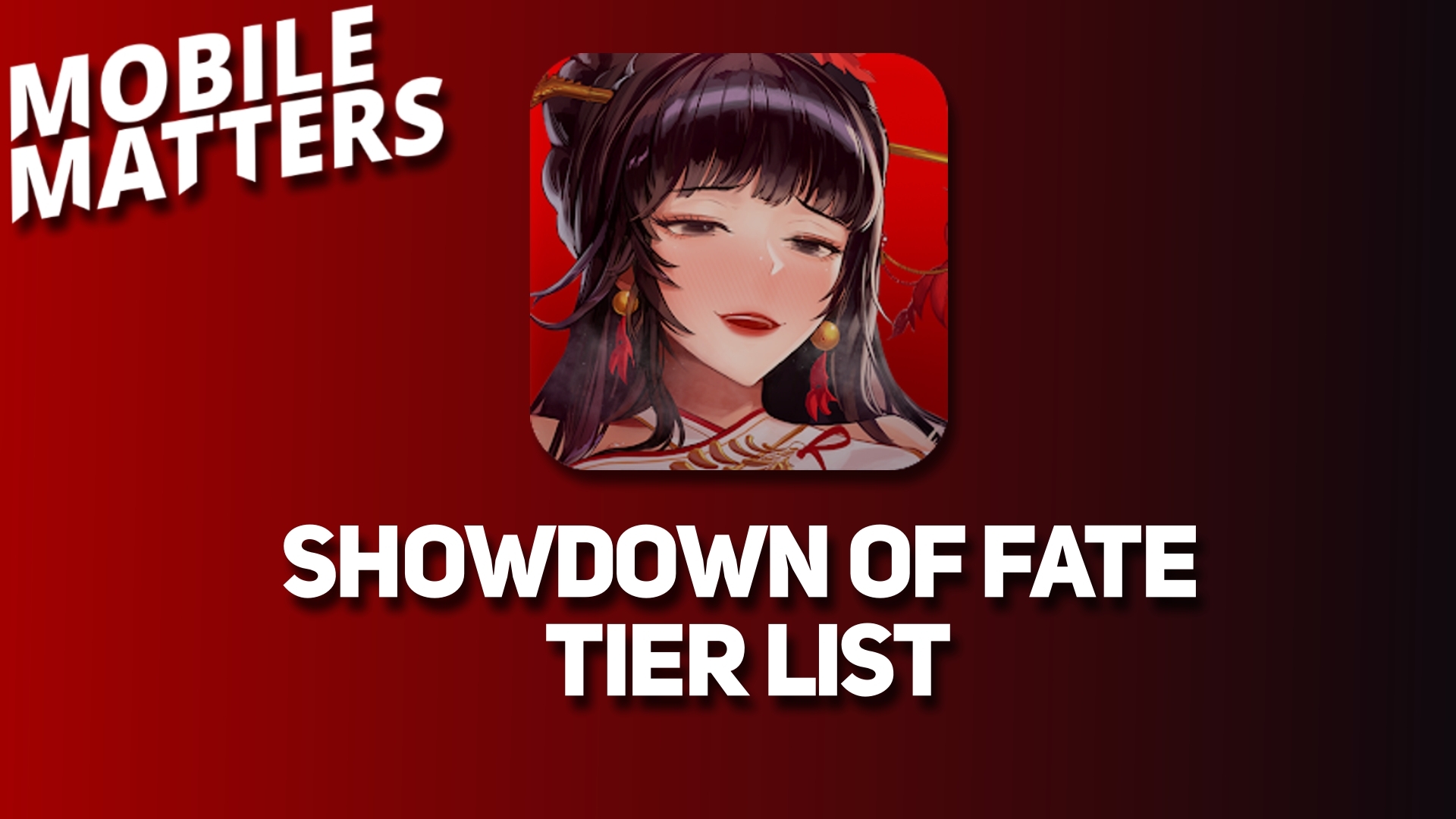 Showdown of fate tier list header