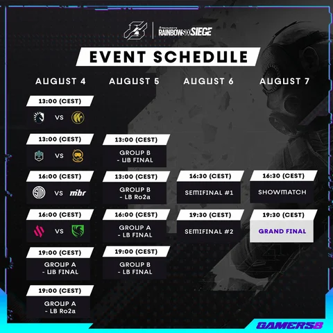 Siege event schedule