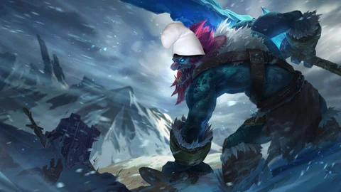 Smurf trundle lol splash art