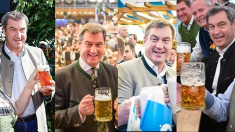 Söder trinkt bier