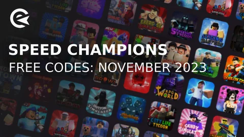 Speed champions codes november 2023