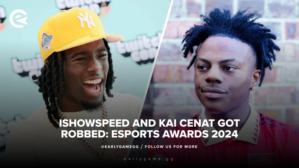 IShowSpeed And Kai Cenat Got Robbed Esports Awards 2024 EarlyGame