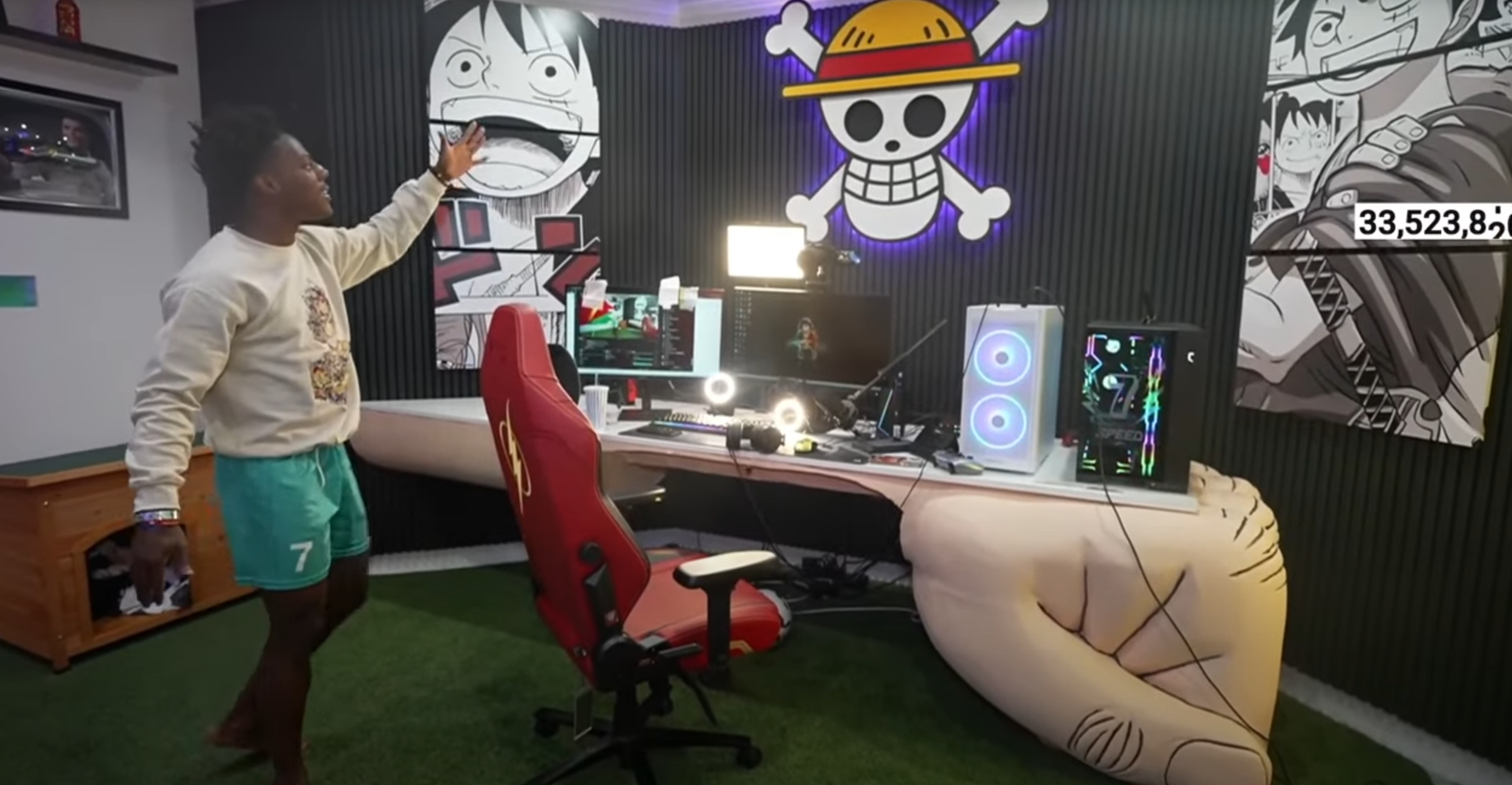 iShowSpeed revealed $100,000 anime streaming room