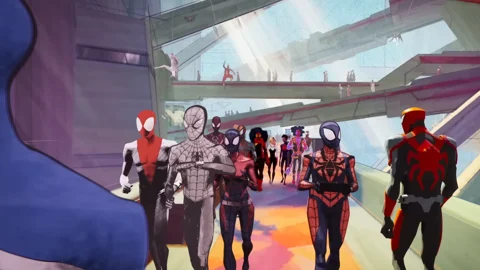 Spiderman versions across the spiderverse
