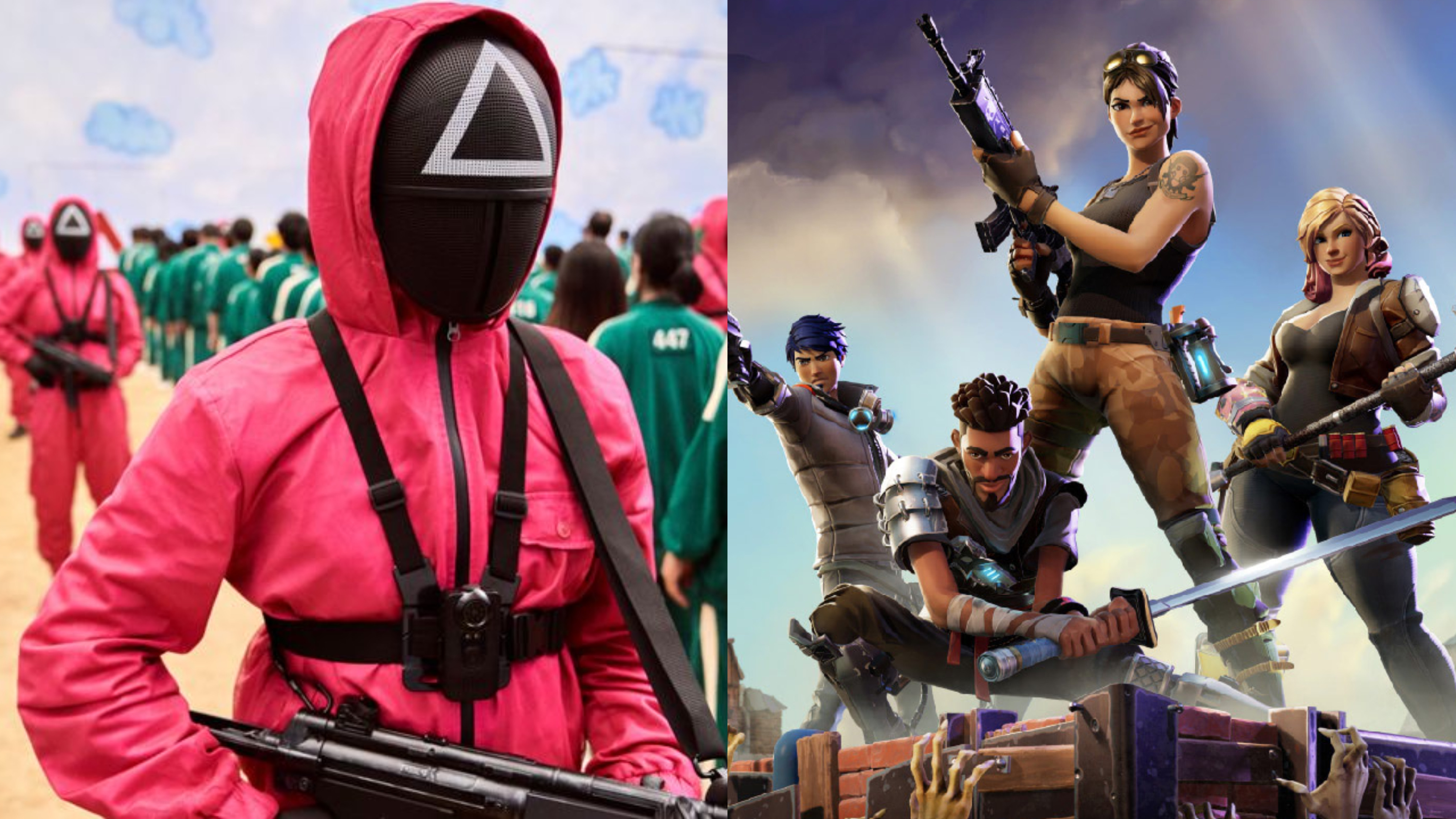 Squid game x fortnitee crossover