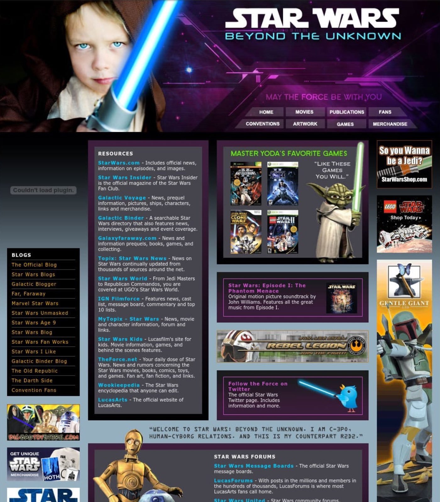 Star wars cia website