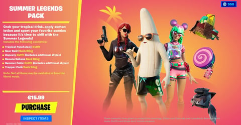 Summer legends pack