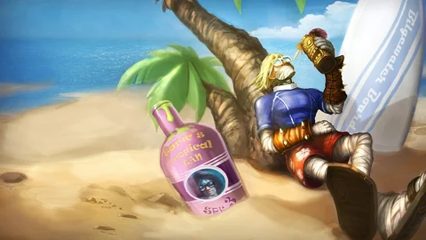 Surfer singed