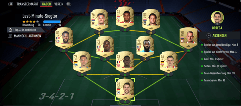 Team last minute sbc