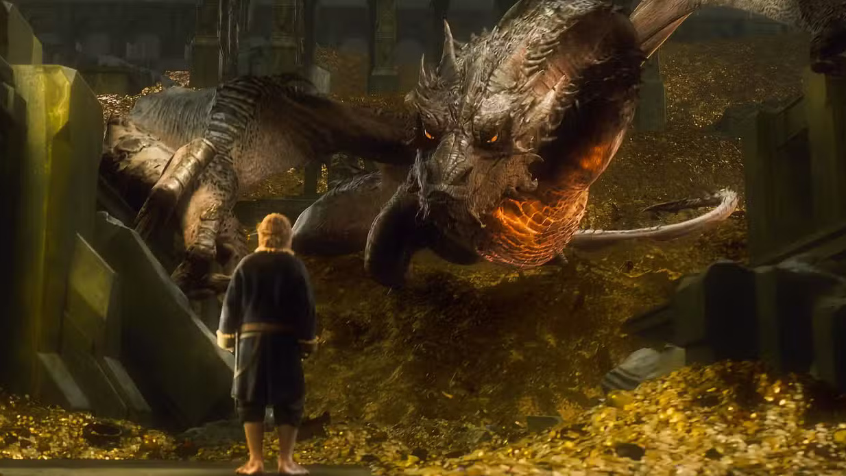 The hobbit the desolation of smaug smaug and bilbo