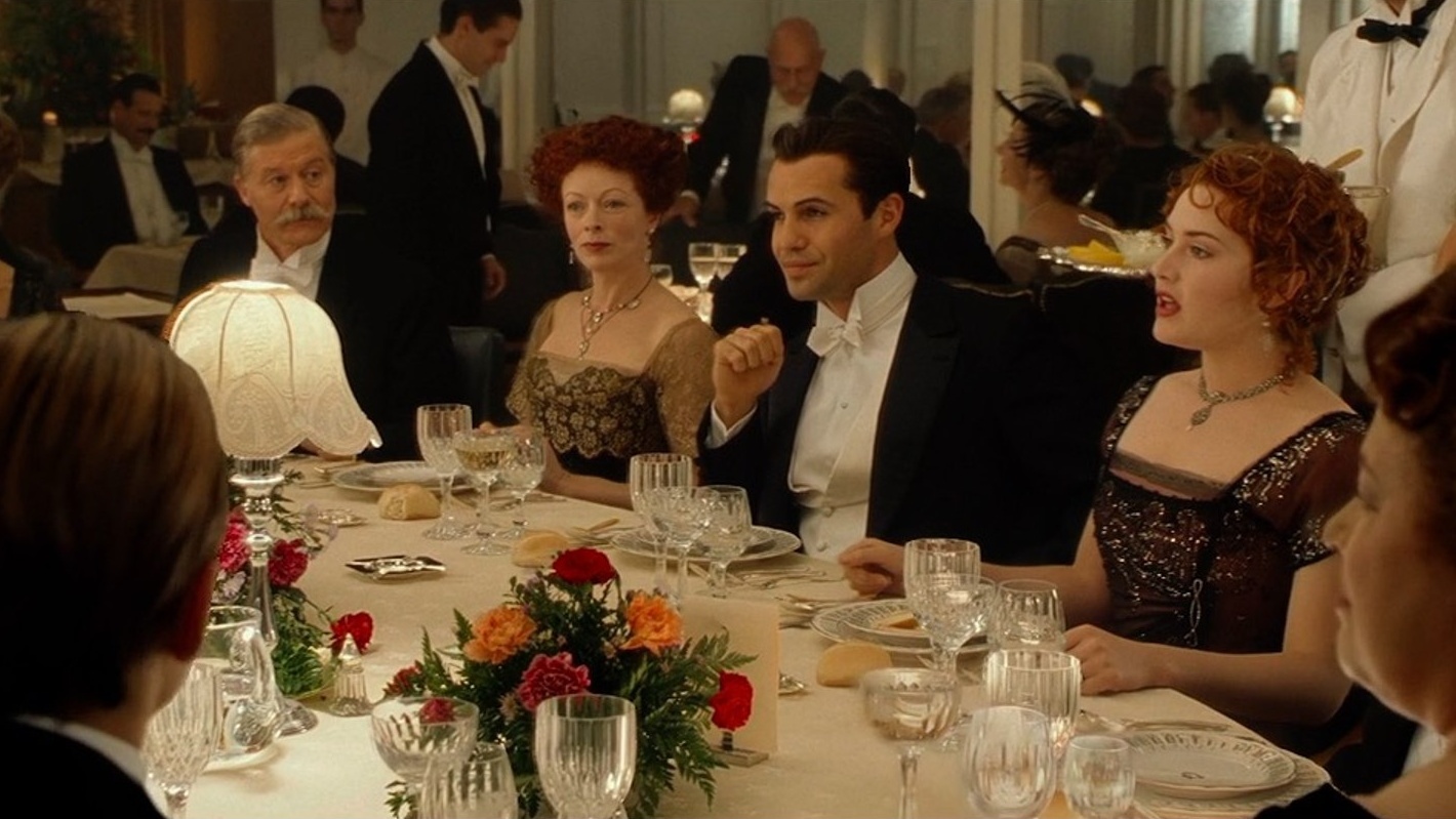 Titanic 1997 dinner scene 1