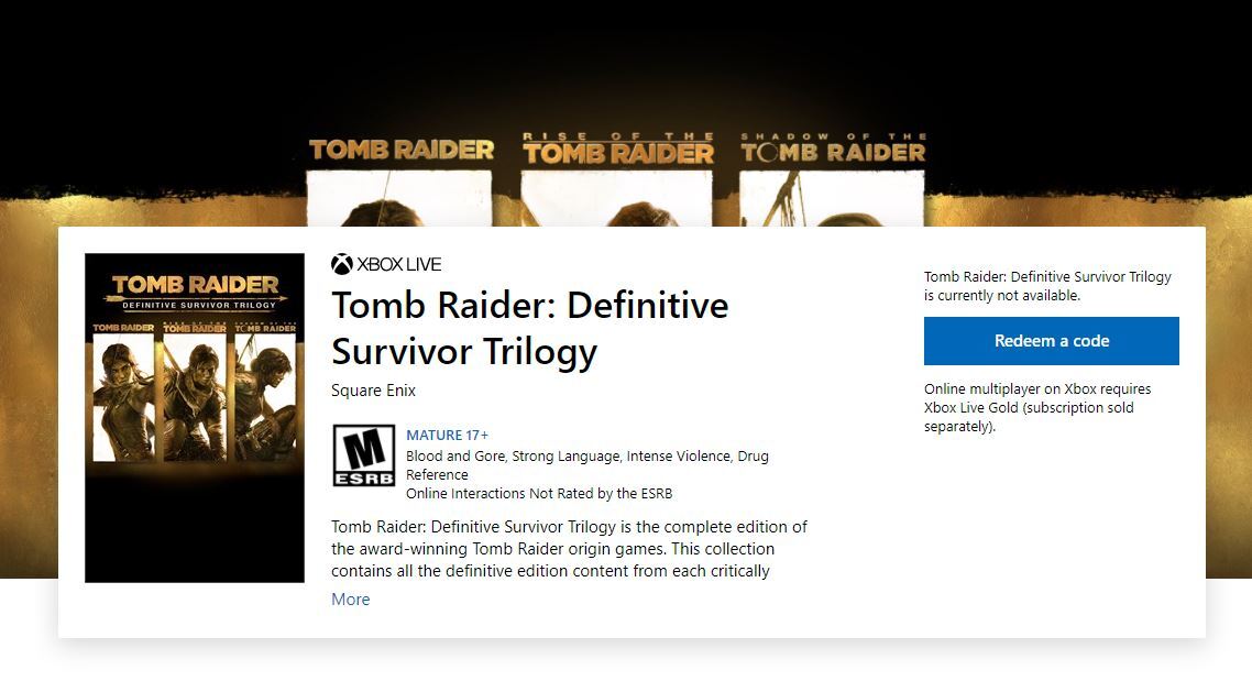 Tomb raider definitive edition leak