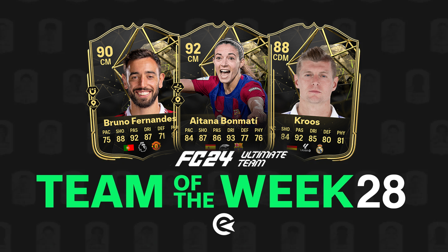 EA FC 24 TOTW 28: С Бонмати, Кроосом и Бруно Фернандешем