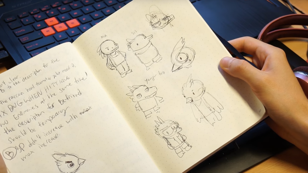 Untitled paper rpg concept sketches