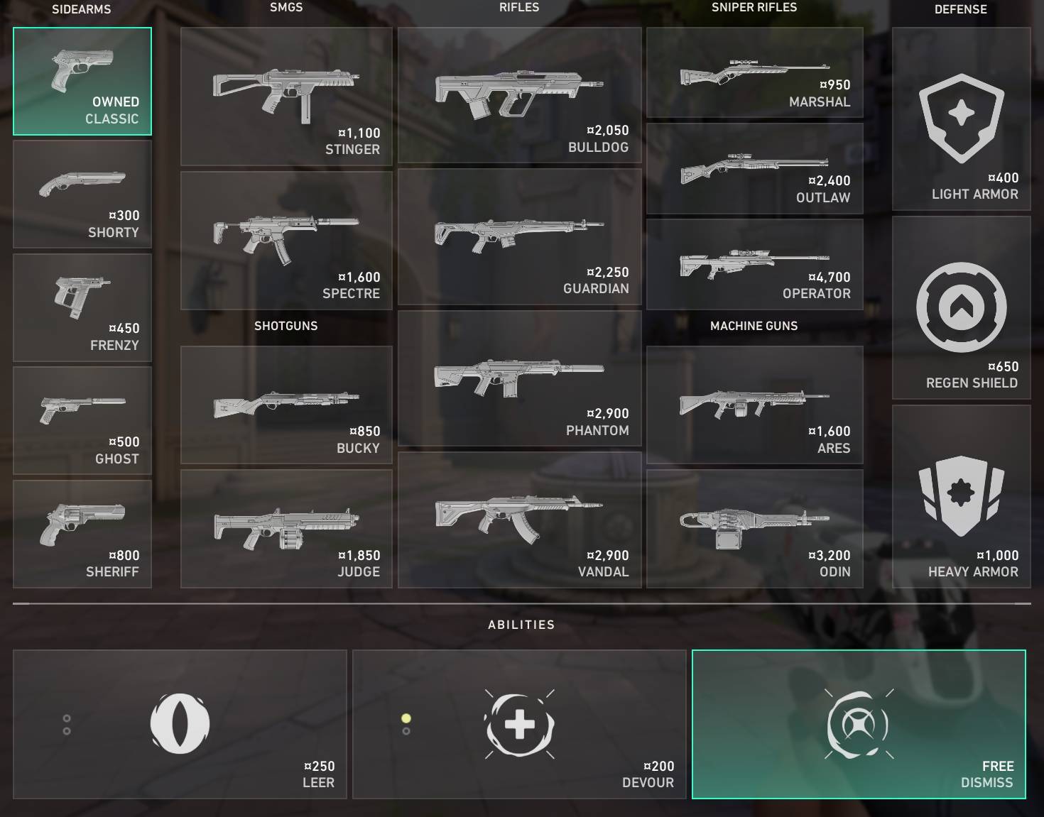 Valorant waffen
