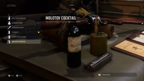 Vanguard lethal molotov cocktail