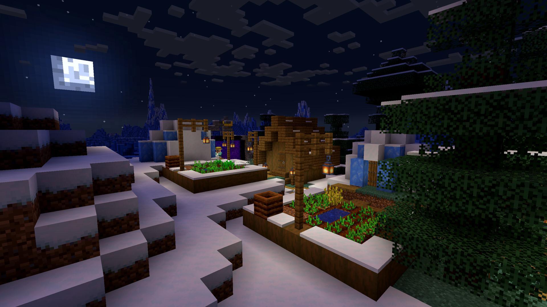 Village inside nether