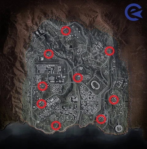 Warzone mobile broadcast stations locations map