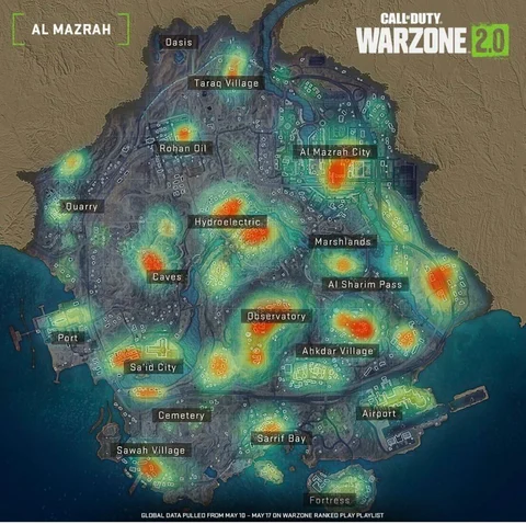 Warzone ranked landing spots